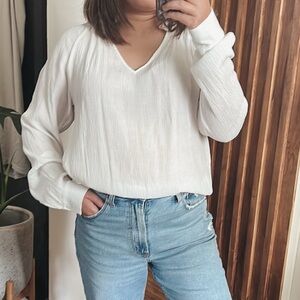 Malene Birger Rosanda Blouse in WHisper White. Size 36/ US 4